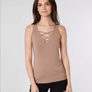 NWT Red BKE Strappy mauve Tank Top M
